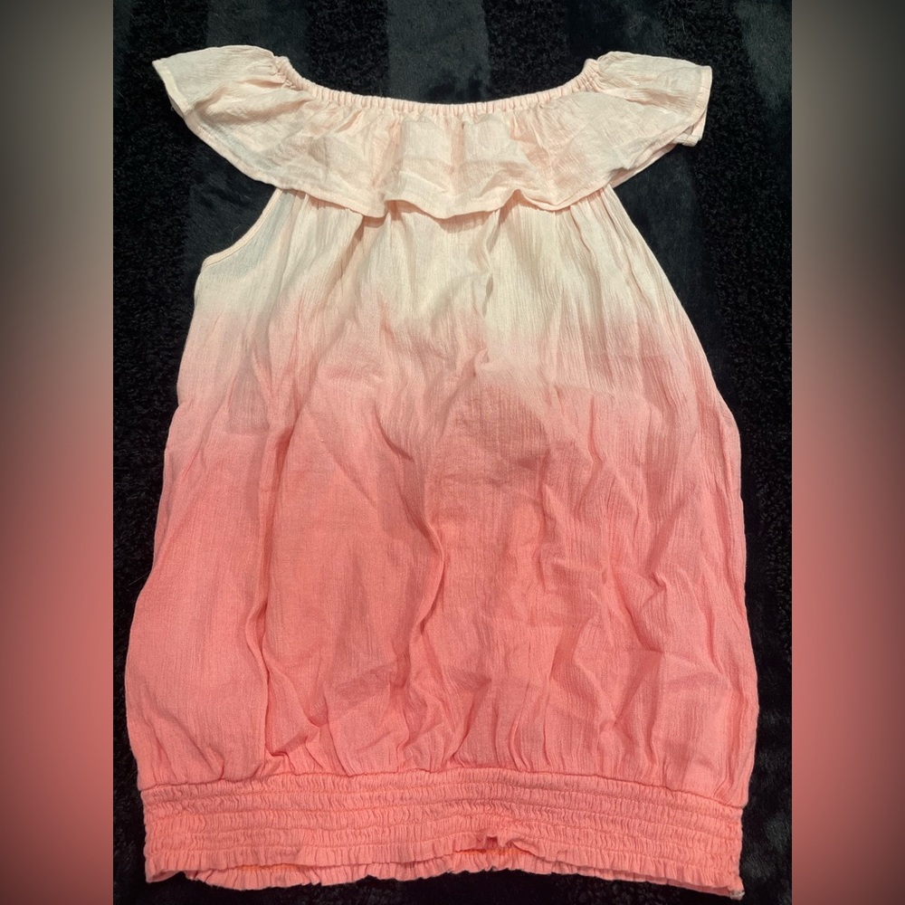 Girls ruffle tank